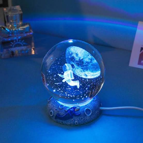 Dúo lámparas de Cristal 3D