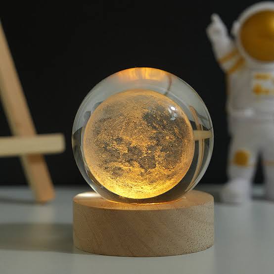 Dúo lámparas de Cristal 3D
