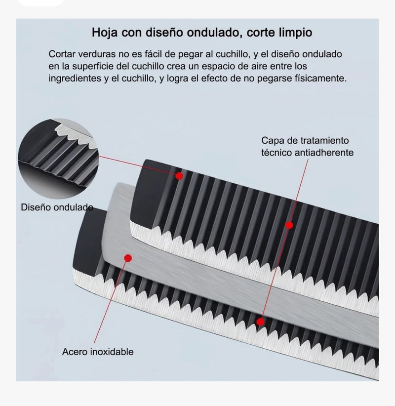 CONJUNTO DE CUCHILLOS ACERO INOX