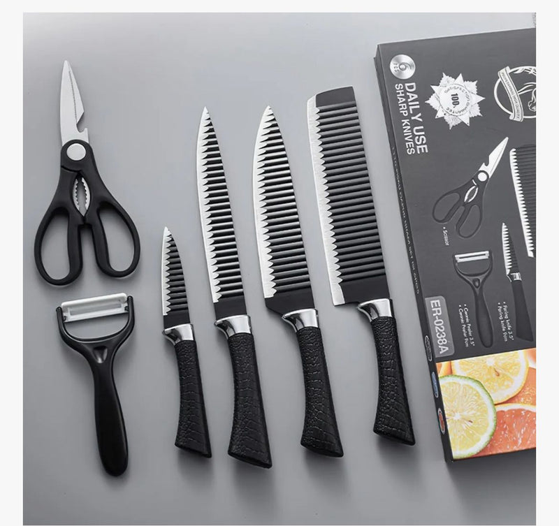 CONJUNTO DE CUCHILLOS ACERO INOX